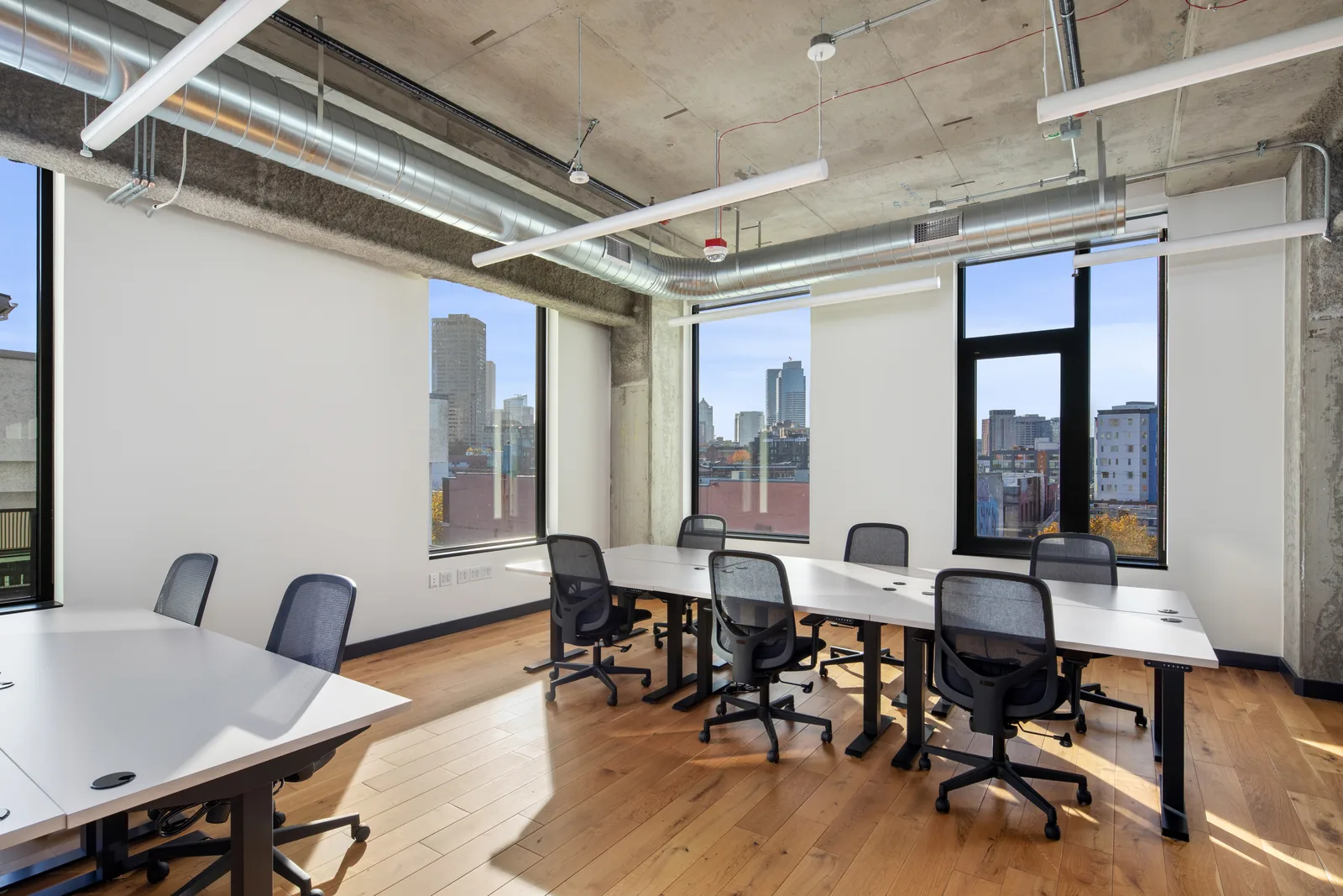 A private office with city views at CENTRL Capitol Hill.