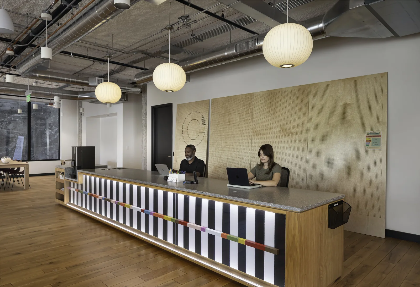 The front desk at CENTRL Capitol Hill.