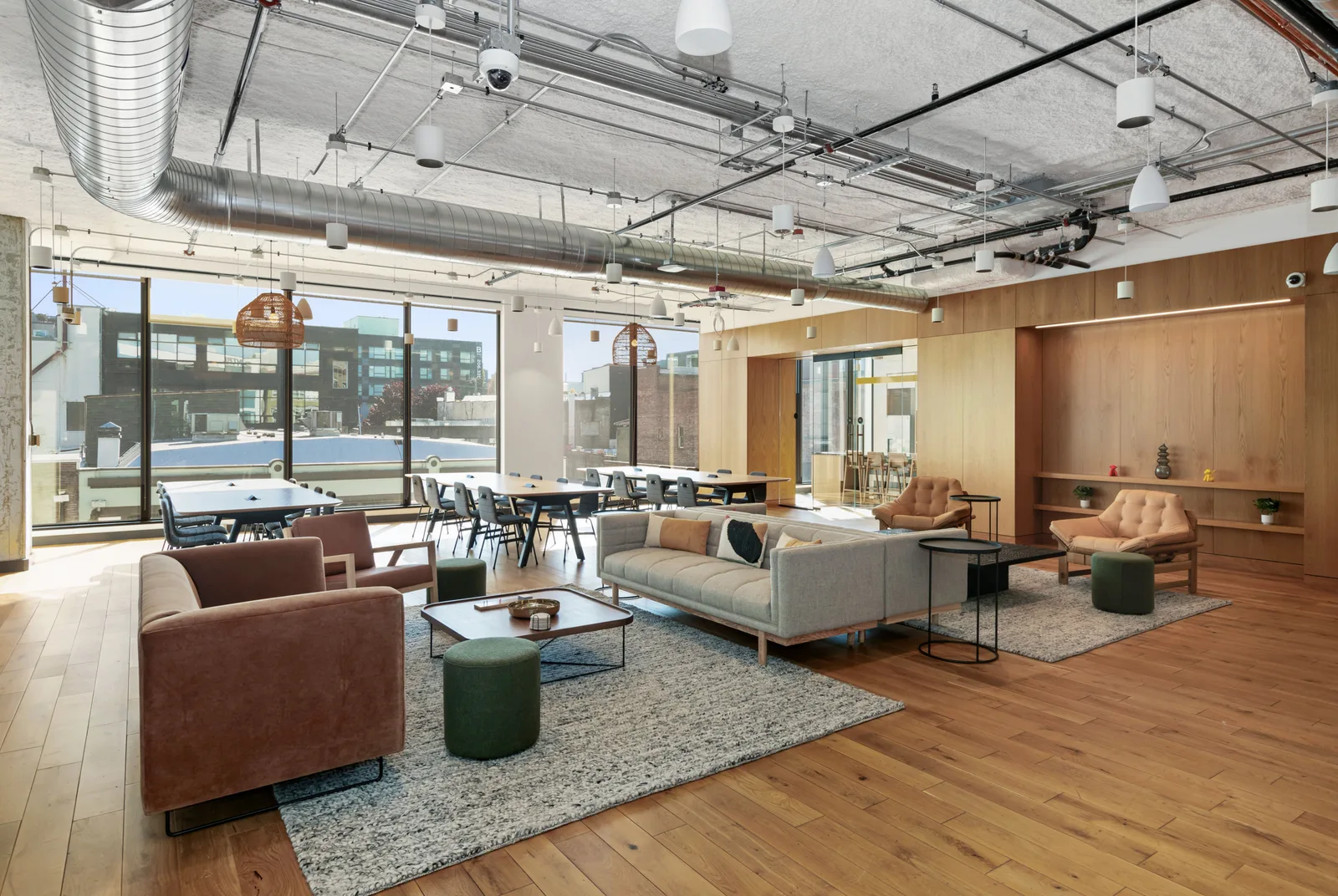 The lounge at CENTRL Capitol Hill.
