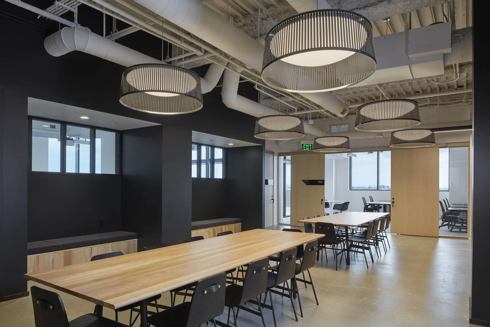 The 7th floor break room at CENTRL Downtown LA.
