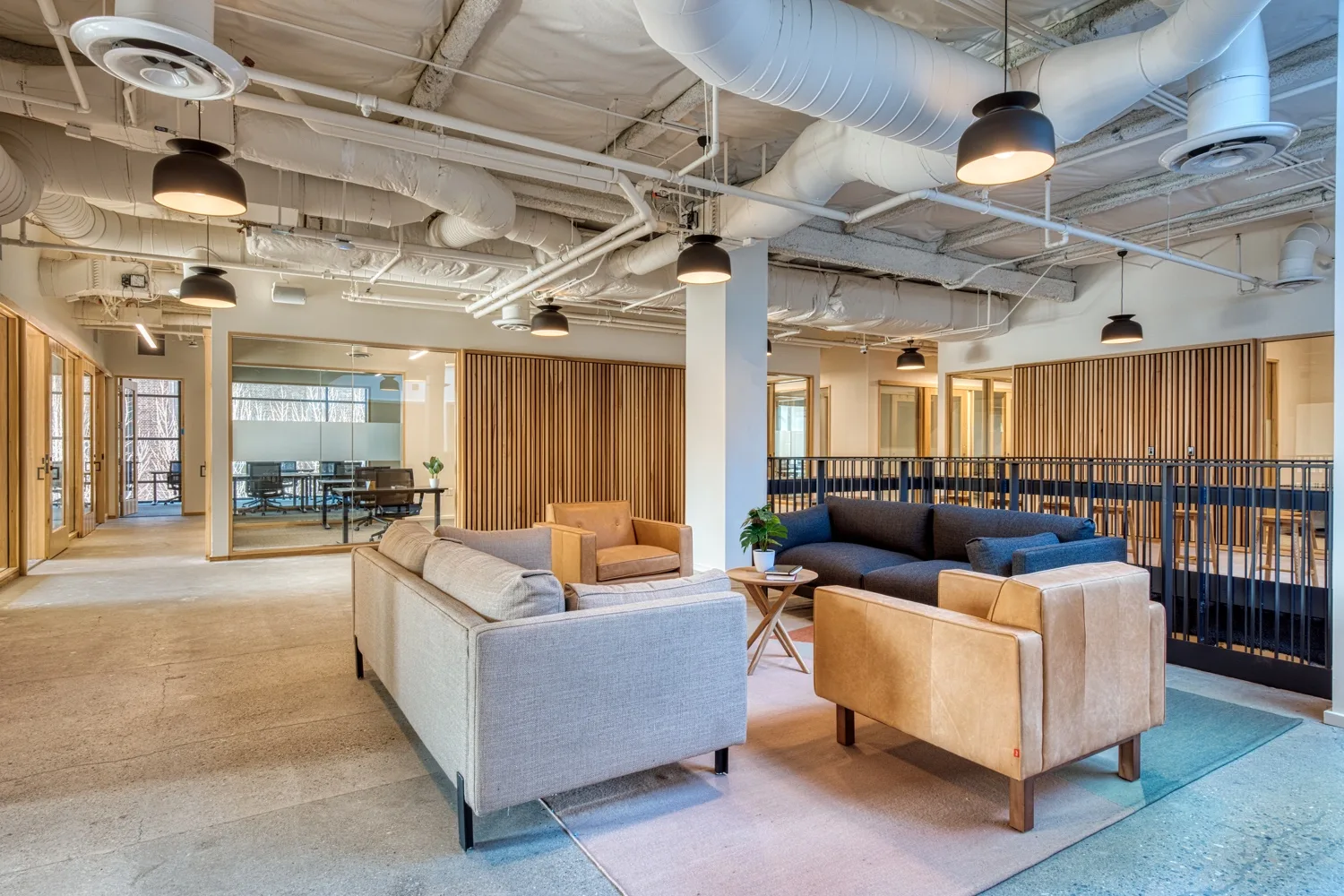 The lounge at CENTRL Downtown Sacramento.