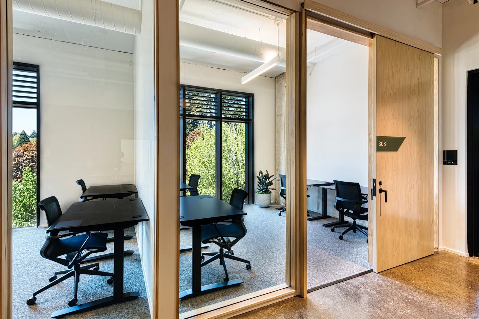 A private office at CENTRL Lake Oswego.
