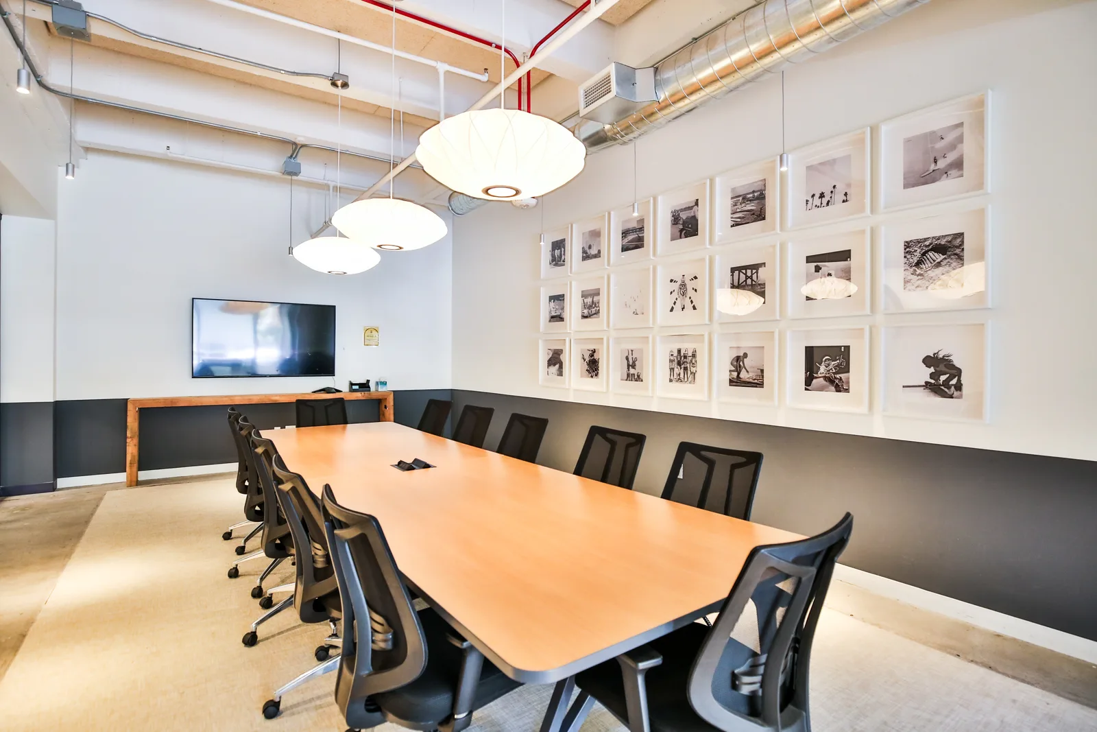 The boardroom at CENTRL South Bay.