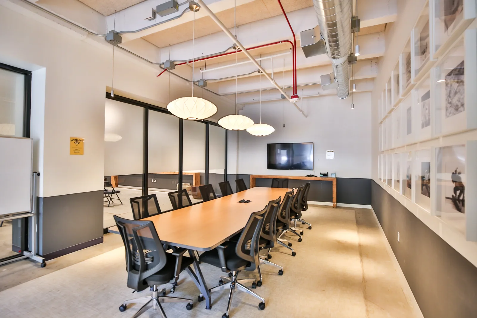 The boardroom at CENTRL South Bay.