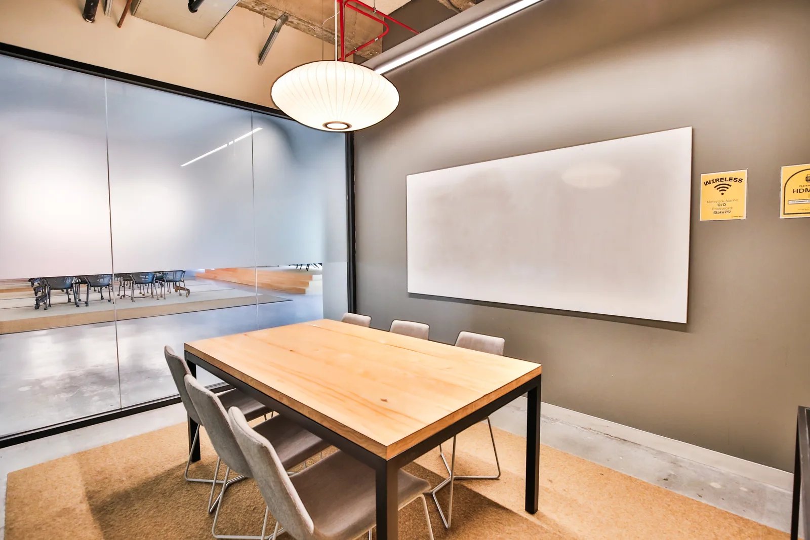 A small meeting room at CENTRL South Bay.