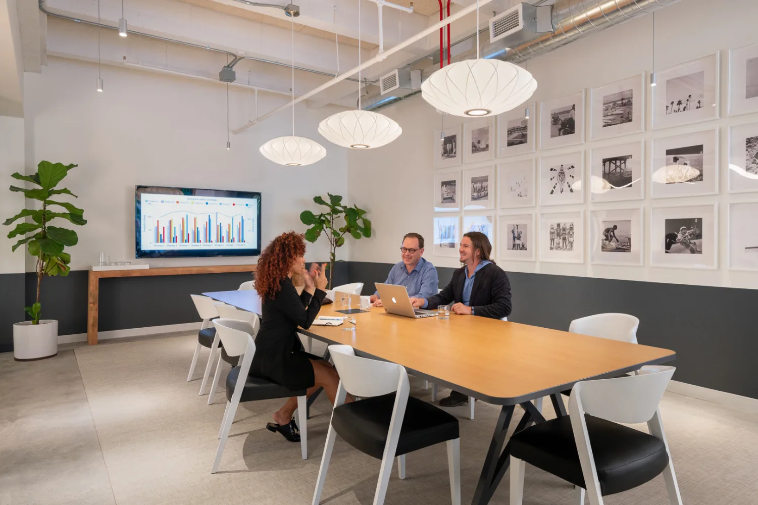 A meeting in the boardroom at CENTRL South Bay.