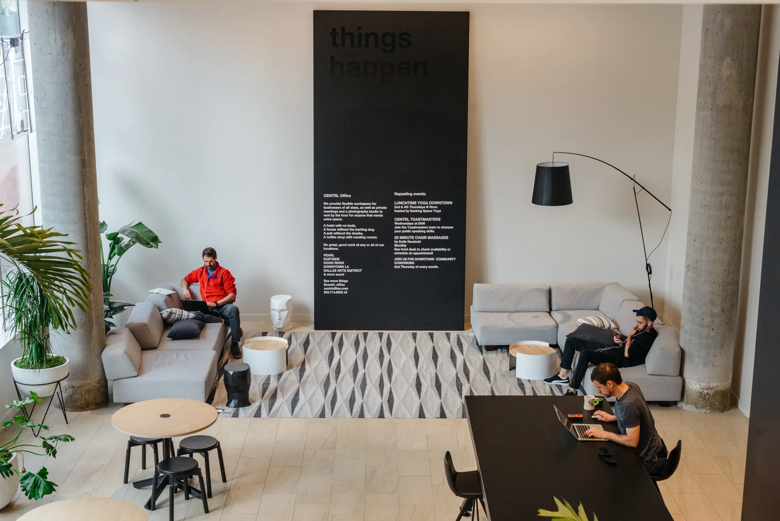 The lounge at CENTRL West End.