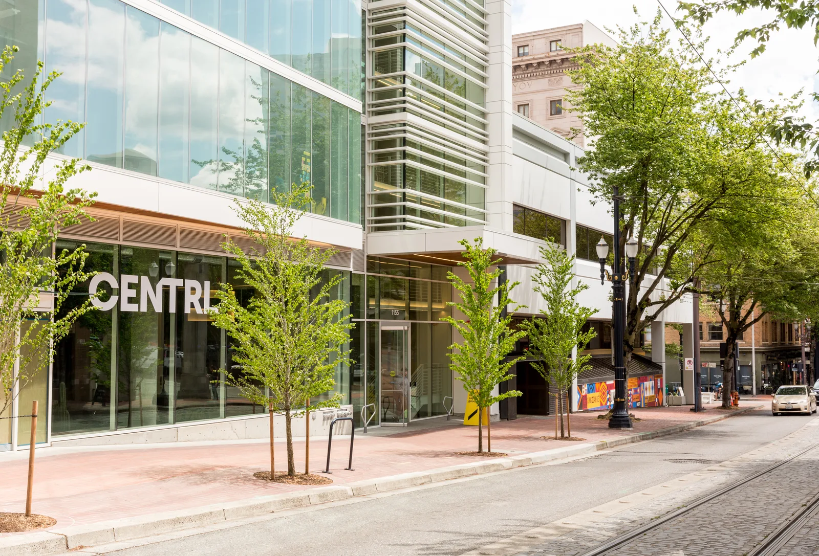 The street entrance at CENTRL West End.